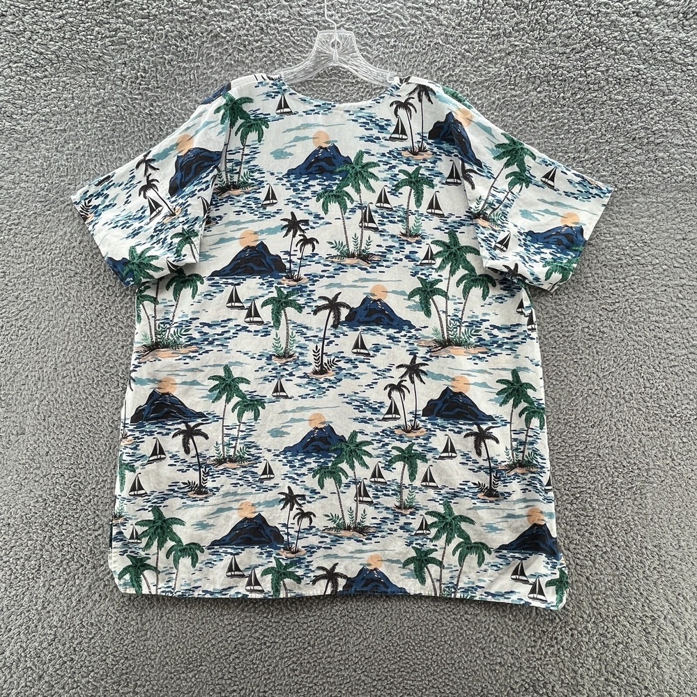 Emerson Fry Dress Womens OS White Tropical India Collection Cotton Mini Coverup - Picture 12 of 14